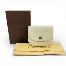 Auth LOUIS VUITTON Epi White
